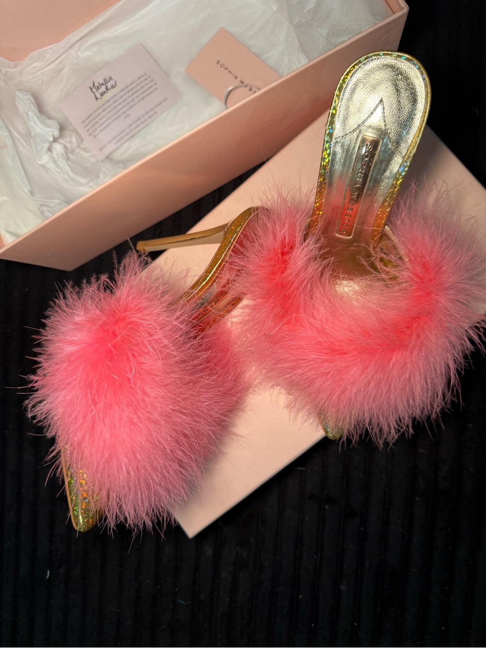 Sophia Webster Fuzzy Mules